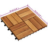 Laudat 20 kpl Ruskea 30 x 30 cm Akasiapuu