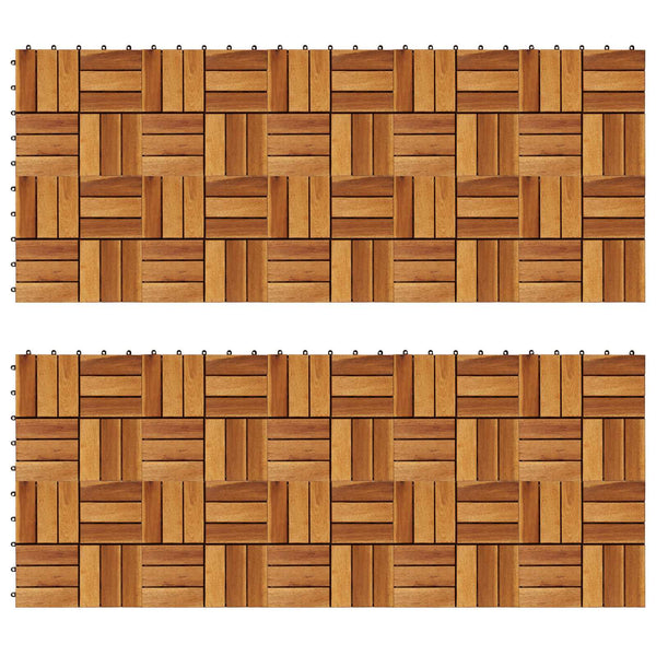 Laudat 20 kpl Ruskea 30 x 30 cm Akasiapuu