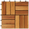 Laudat 30 kpl Ruskea 30 x 30 cm Akasiapuu