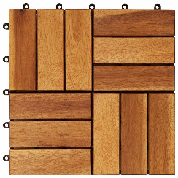 Laudat 30 kpl Ruskea 30 x 30 cm Akasiapuu