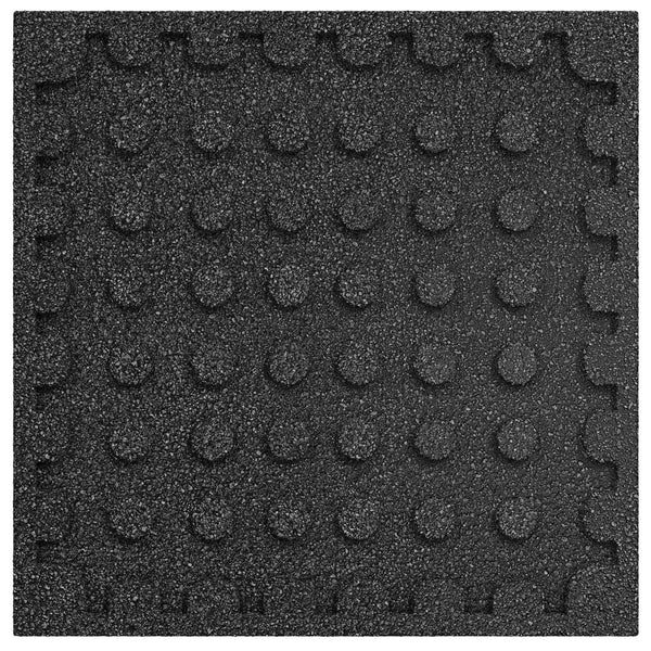 Pudotussuojauslaatat 24 kpl Musta 50 x 50 cm Kumi