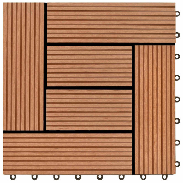 Laudat 22 kpl Ruskea 30 x 30 cm WPC