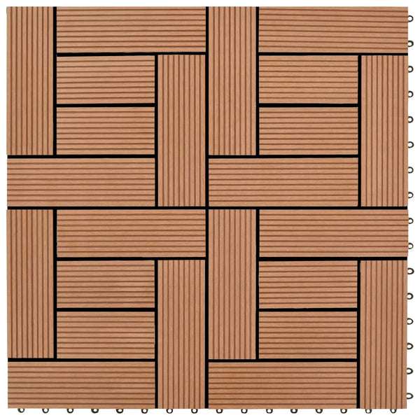 Laudat 22 kpl Ruskea 30 x 30 cm WPC