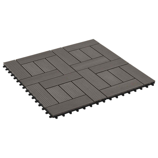 Laudat 22 kpl Tumma ruskea 30 x 30 cm WPC