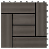 Laudat 22 kpl Tumma ruskea 30 x 30 cm WPC
