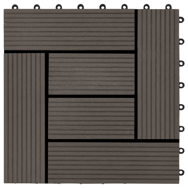 Laudat 22 kpl Tumma ruskea 30 x 30 cm WPC