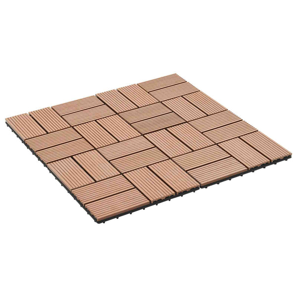 Laudat 22 kpl Ruskea 30 x 30 cm WPC