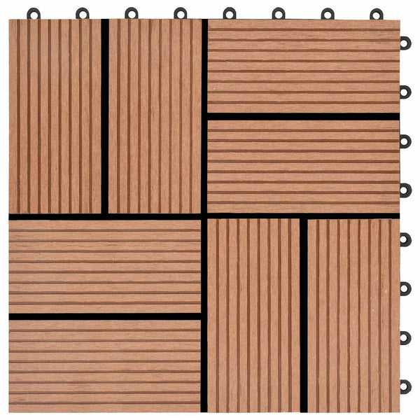 Laudat 22 kpl Ruskea 30 x 30 cm WPC