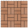 Laudat 22 kpl Ruskea 30 x 30 cm WPC