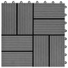 Laudat 22 kpl Harmaa 30 x 30 cm WPC