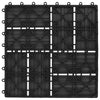 Laudat 22 kpl Musta 30 x 30 cm WPC