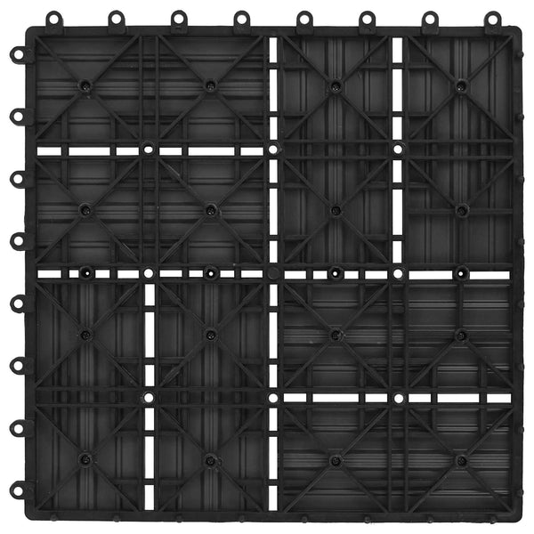 Laudat 22 kpl Musta 30 x 30 cm WPC