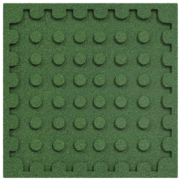 Pudotussuojauslaatat 24 kpl Vihreä 50 x 50 cm Kumi