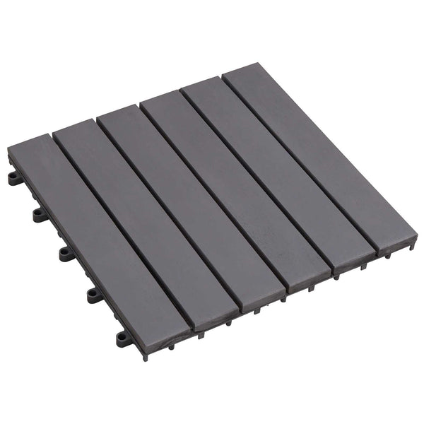 Laudat 30 kpl Harmaa 30 x 30 cm Akasiapuu