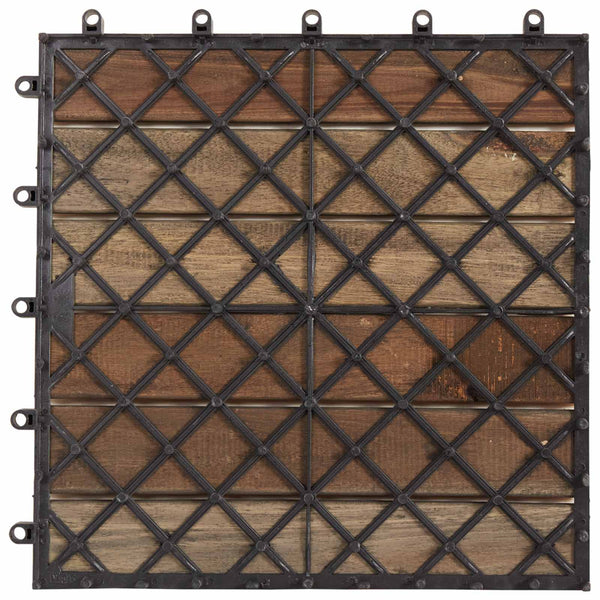 Laudat 30 kpl Harmaa 30 x 30 cm Akasiapuu