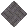 Laudat 30 kpl Harmaa 30 x 30 cm Akasiapuu