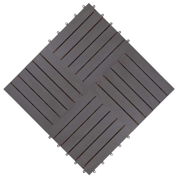 Laudat 30 kpl Harmaa 30 x 30 cm Akasiapuu