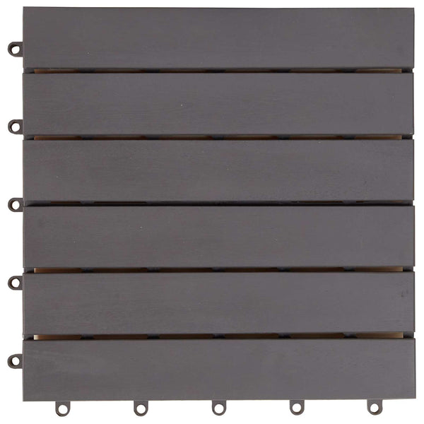 Laudat 30 kpl Harmaa 30 x 30 cm Akasiapuu