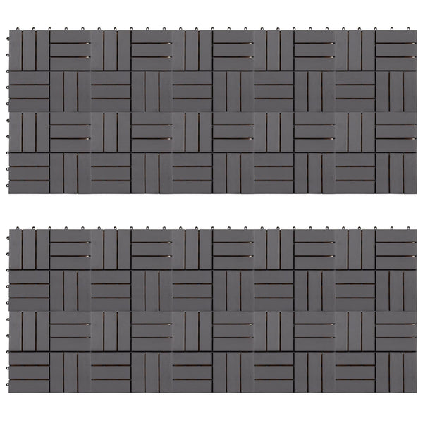 Laudat 20 kpl Harmaa 30 x 30 cm Akasiapuu