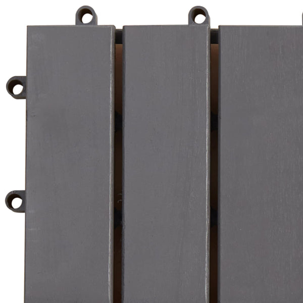 Laudat 30 kpl Harmaa 30 x 30 cm Akasiapuu