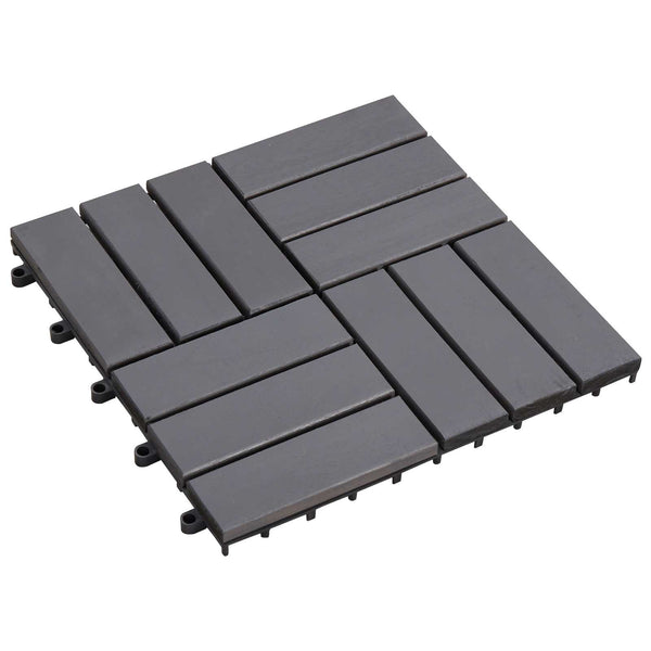 Laudat 30 kpl Harmaa 30 x 30 cm Akasiapuu