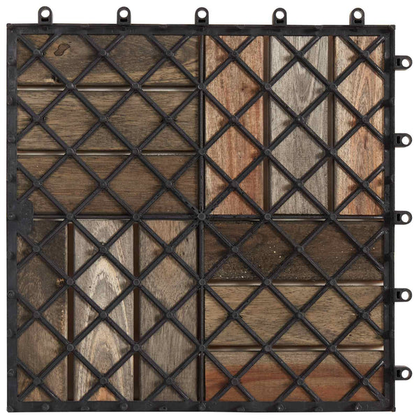 Laudat 30 kpl Harmaa 30 x 30 cm Akasiapuu