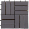 Laudat 30 kpl Harmaa 30 x 30 cm Akasiapuu