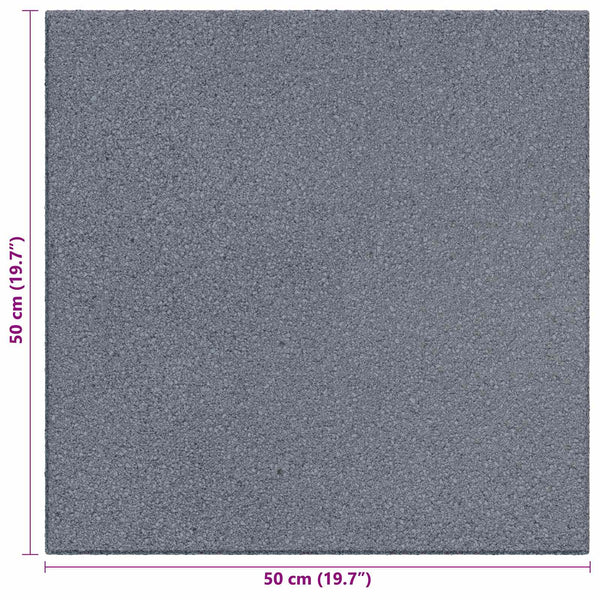 Pudotussuojauslaatat 18 kpl Harmaa 50 x 50 cm Kumi