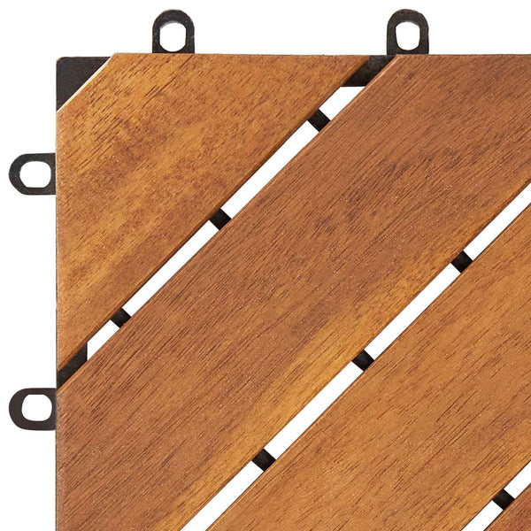 Laudat 20 kpl Ruskea 30 x 30 cm Akasiapuu