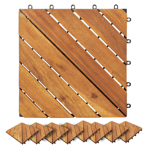 Laudat 20 kpl Ruskea 30 x 30 cm Akasiapuu