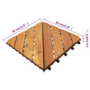 Laudat 30 kpl Ruskea 30 x 30 cm Akasiapuu