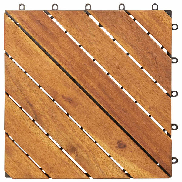 Laudat 30 kpl Ruskea 30 x 30 cm Akasiapuu