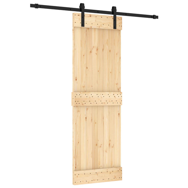 Liukuovi 70 x 210 cm Massiivinen mänty (käsittelemätön)