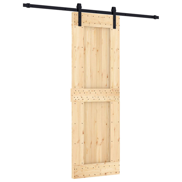 Liukuovi 70 x 210 cm Massiivinen mänty (käsittelemätön)