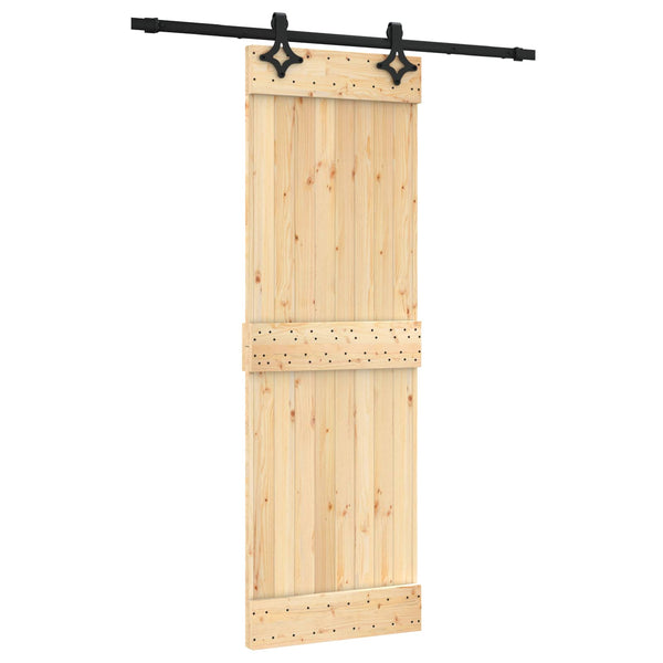 Liukuovi 70 x 210 cm Massiivinen mänty (käsittelemätön)