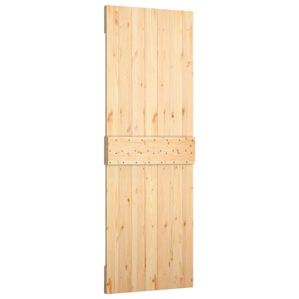 Liukuovi 70 x 210 cm Massiivinen mänty (käsittelemätön)