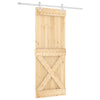 Liukuovi 80 x 210 cm Massiivinen mänty (käsittelemätön)