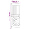 Liukuovi Luonnollinen ja valkoinen 85 x 210 cm