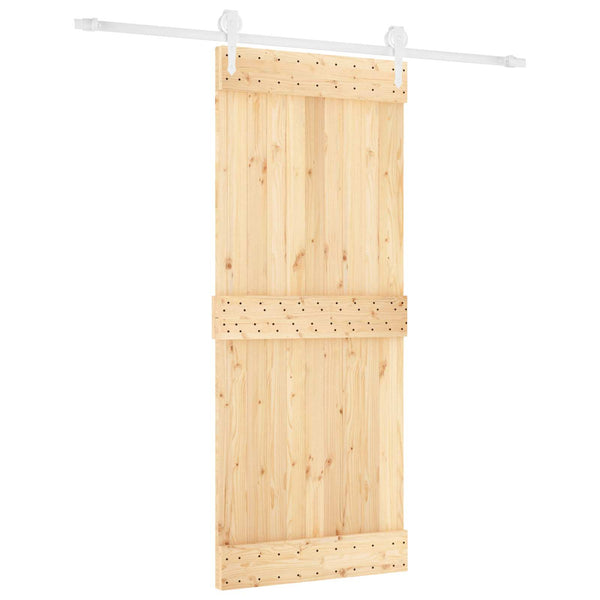 Liukuovi Luonnollinen ja valkoinen 85 x 210 cm