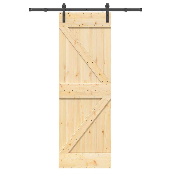 Liukuovi NARVIK 70 x 210 cm (152,5 cm) Luonnollinen ja musta