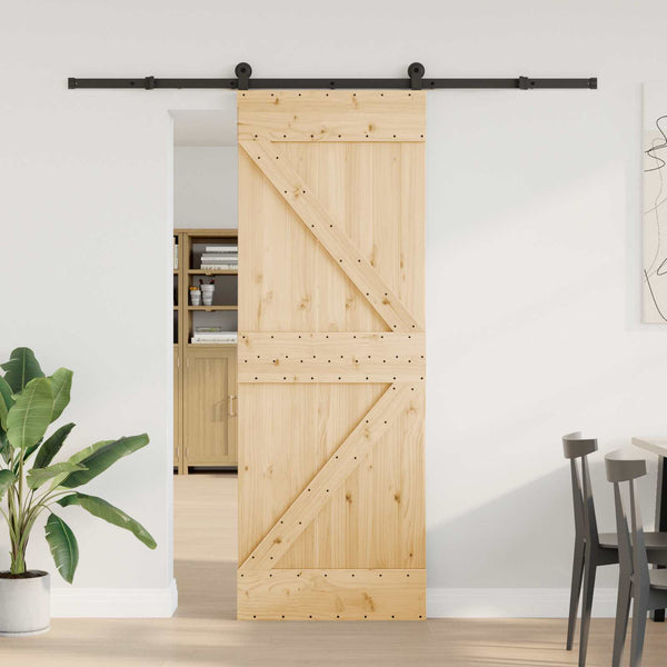 Liukuovi NARVIK Luonnollinen ja musta 70 x 210 cm (213,5 cm)