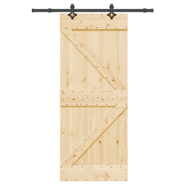 Liukuovi NARVIK Luonnollinen ja musta 85 x 210 cm (152,5 cm)