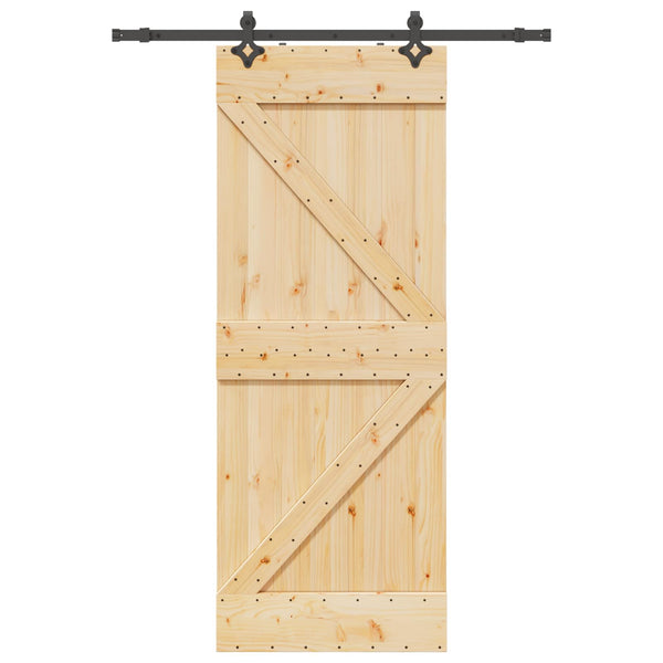 Liukuovi NARVIK Luonnollinen ja musta 80 x 210 cm (152,5 cm)