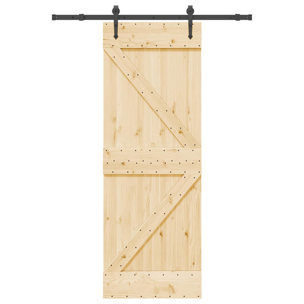 Liukuovi NARVIK Luonnollinen ja musta 70 x 210 cm (152,5 cm)