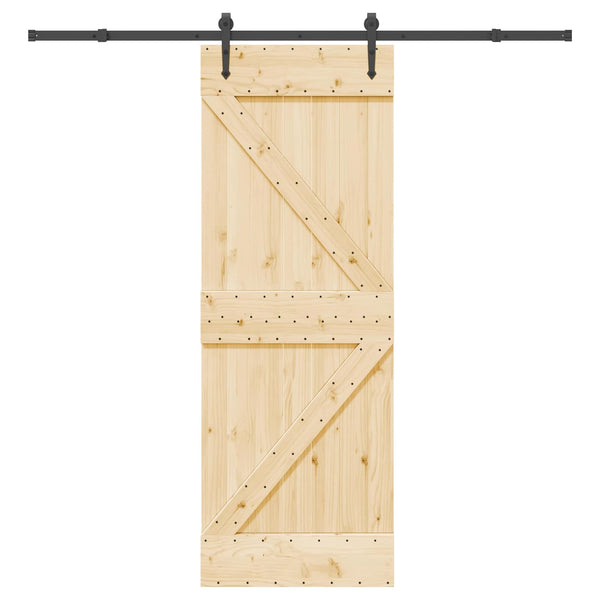 Liukuovi NARVIK Luonnollinen ja musta 70 x 210 cm (213,5 cm)