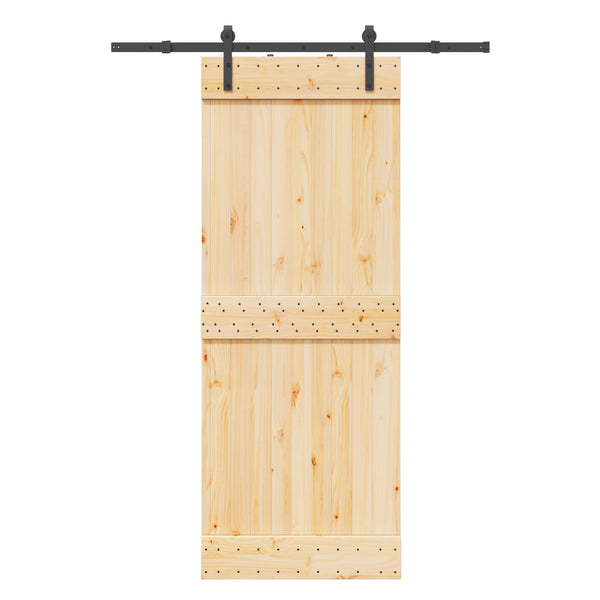 Liukuovi NARVIK Luonnollinen ja musta 80 x 210 cm (152,5 cm)