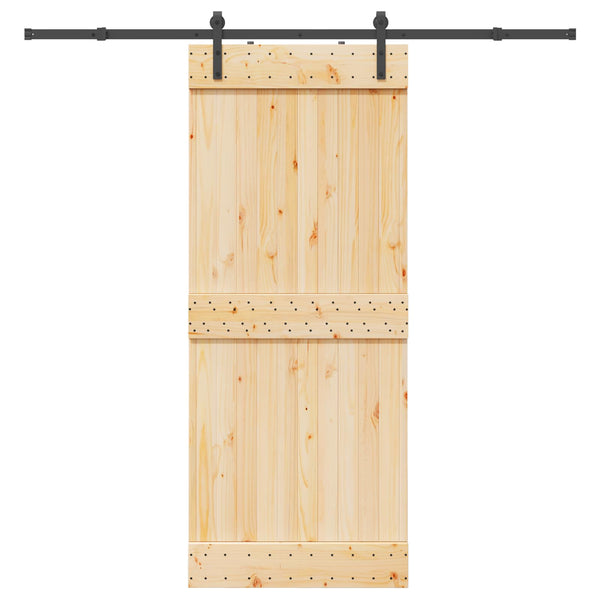 Liukuovi NARVIK Luonnollinen ja musta 85 x 210 cm (213,5 cm)