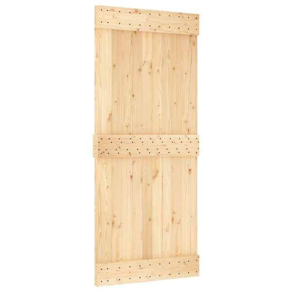 Liukuovi NARVIK Luonnollinen ja musta 90 x 210 cm (213,5 cm)