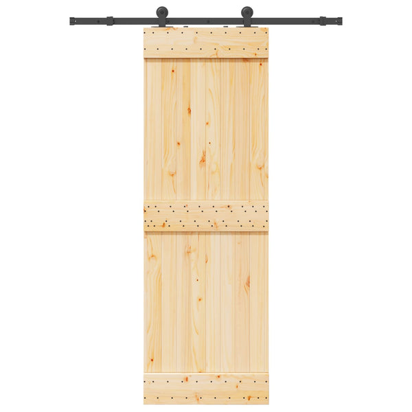 Liukuovi NARVIK Luonnollinen ja musta 70 x 210 cm (152,5 cm)