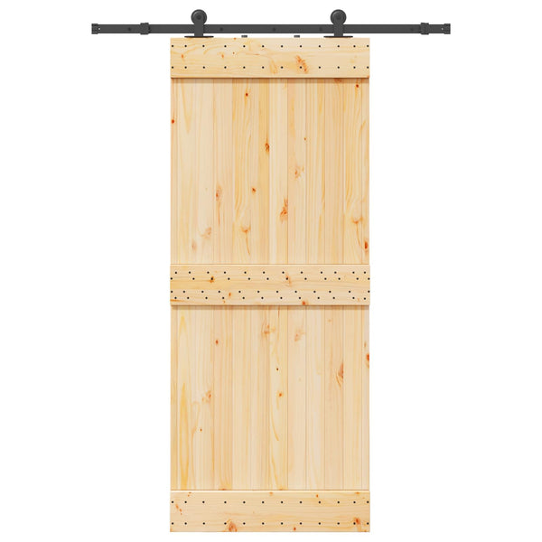 Liukuovi NARVIK Luonnollinen ja musta 85 x 210 cm (152,5 cm)